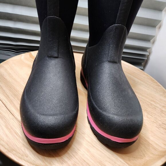 Muck Boot Element Kids Snow Boots – Youth Size 6 – Black & Pink – Rated to -20°F - Picture 11 of 11